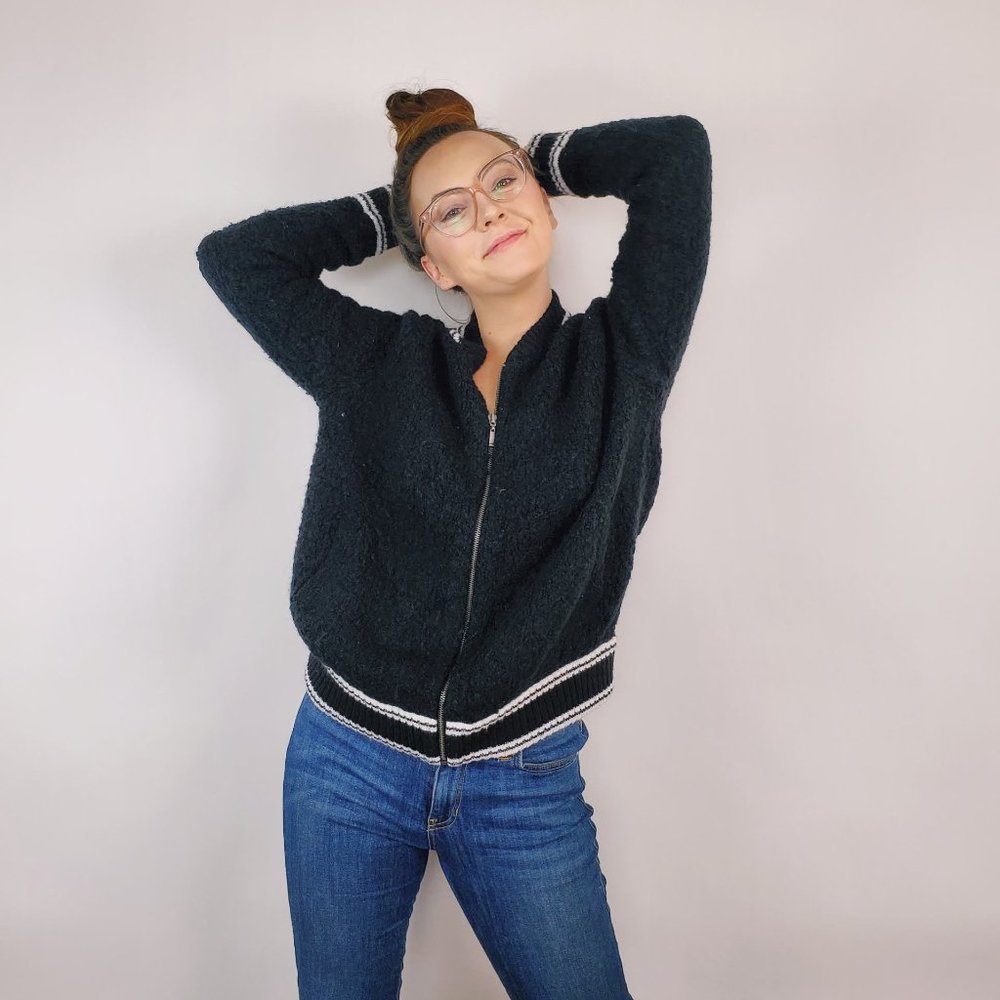 Black and White Track Jacket